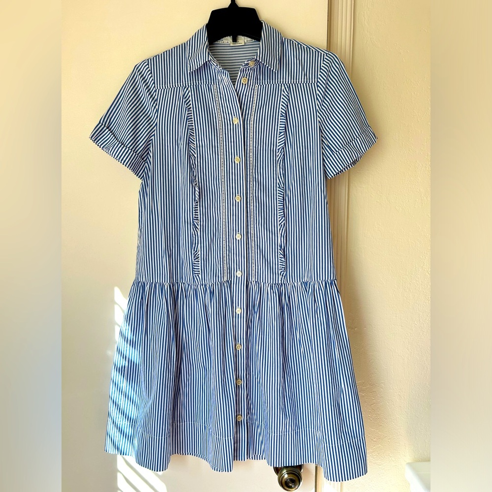 Kate Spade Broome Street Striped Shirt Dress Size S